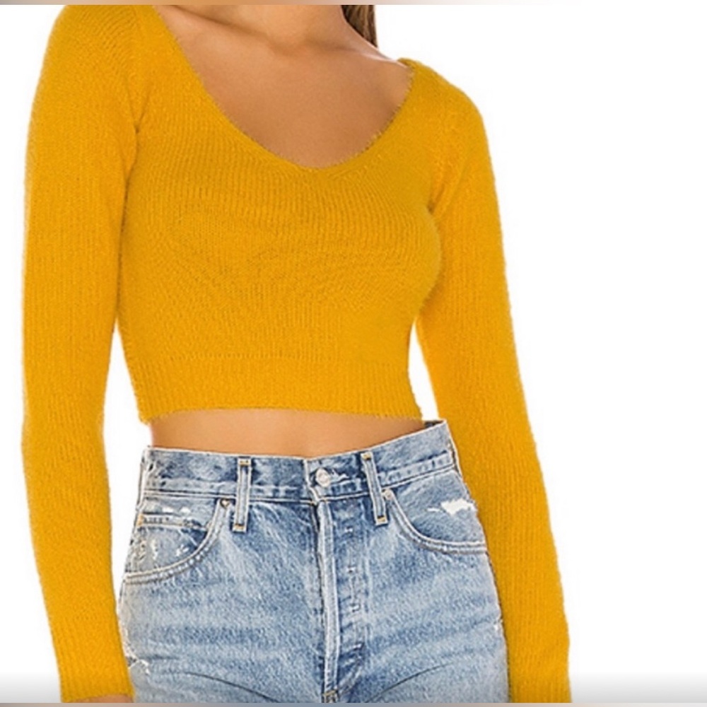 Super down yellow sweater